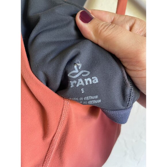 Prana Momento Yoga Size Small Orange Racerback Tank Top Gym Athletic Athleisure - Picture 6 of 7